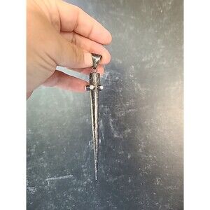 Balaam 925 Sterling Silver Pearl Studded Spike Pendant